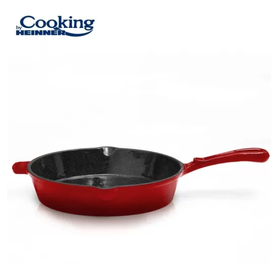Tigaie Cooking by Heinner Red Line, fonta emailata, 26 x 5 cm