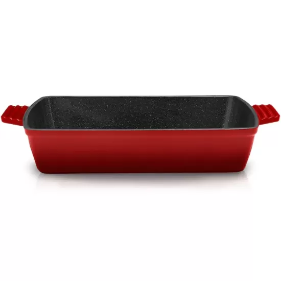 Tava Cooking by Heinner Red Line, fonta emailata, 33 x 23 x 7 cm