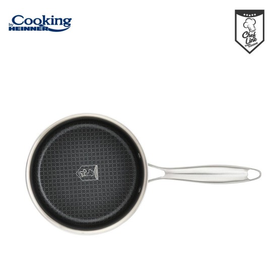 Cratita cu capac sticla Cooking by Heinner Titanium, 3 straturi, inox, inductie, 16 x 8.5 cm, 1.6 L