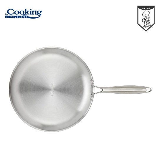 Tigaie Cooking by Heinner Titanium, 3 straturi, inox, inductie, 28 x 5.5 cm