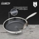 Tigaie Cooking by Heinner Titanium, 3 straturi, inox, inductie, 28 x 5.5 cm