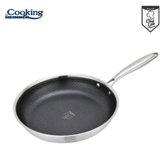 Tigaie Cooking by Heinner Titanium, 3 straturi, inox, inductie, 28 x 5.5 cm