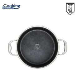 Oala cu capac sticla Cooking by Heinner Titanium, 3 straturi, inox, inductie, 24 x 12 cm, 5 L