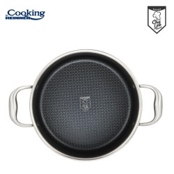 Oala cu capac sticla Cooking by Heinner Titanium, 3 straturi, inox, inductie, 28 x 13 cm, 7 L