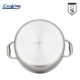 Oala cu capac sticla Cooking by Heinner Titanium, 3 straturi, inox, inductie, 28 x 13 cm, 7 L