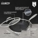 Tigaie wok cu capac sticla Cooking by Heinner Titanium, 3 straturi, inox, inductie, 30 x 8.5 cm, 4.5 L