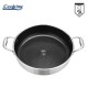 Cratita cu capac sticla Cooking by Heinner Titanium, 3 straturi, inox, inductie, 30 x 7.8 cm, 4.8 L