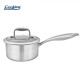 Cratita inox cu coada + capac sticla 16x8.5cm, 1.6L, Atomic3, Cooking by Heinner