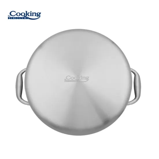 Semioala inox + capac sticla 20x10 cm, 2.8L, Atomic3, Cooking by Heinner