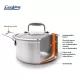 Semioala inox + capac sticla 24x12 cm, 5L, Atomic3, Cooking by Heinner