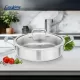 Cratita inox + capac sticla 26x7 cm, 3.5l, Atomic3, Cooking by Heinner