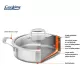 Cratita inox + capac sticla 26x7 cm, 3.5l, Atomic3, Cooking by Heinner