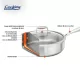 Tigaie adanca inox + capac sticla 28x7.5 cm, Atomic3, Cooking by Heinner