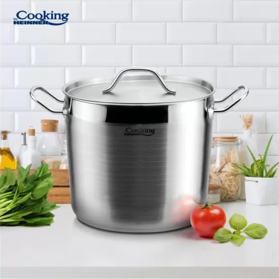 Oala cu capac Cooking by Heinner Maestro, inox, 26x21cm, 11L