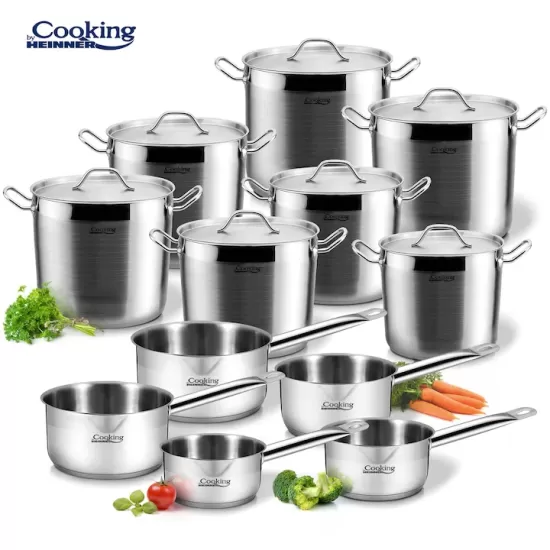 Oala cu capac Cooking by Heinner Maestro, inox, 26x21cm, 11L