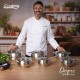 Cratita cu capac sticla Cooking by Heinner - Origini Chef Nicolai Tand, inox, inductie, 16 x 9 cm, 1.8 L