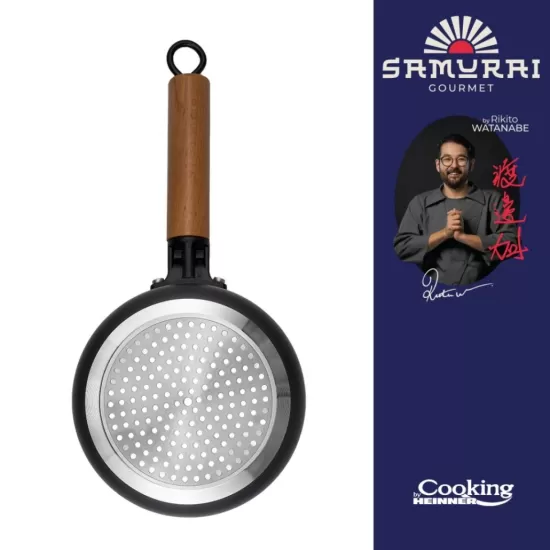 Cratita cu capac Cooking by Heinner - Samurai Gourmet by Rikito Watanabe, invelis ceramic, inductie, 16 x 7.5 cm, 1.4 L