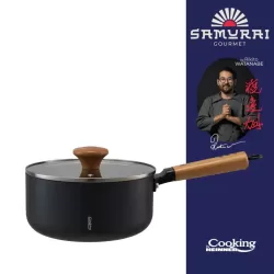 Cratita cu capac Cooking by Heinner - Samurai Gourmet by Rikito Watanabe, invelis ceramic, inductie, 20 x 9.5 cm, 2.7 L