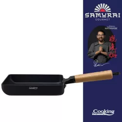 Tigaie jade Cooking by Heinner - Samurai Gourmet by Rikito Watanabe, invelis ceramic, inductie, 18 x 15 x 3.4 cm