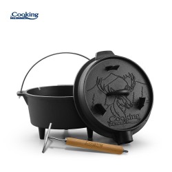 Ceaun fonta pura cu capac Cooking by Heinner Nature, 37 x 18 cm, 12 L
