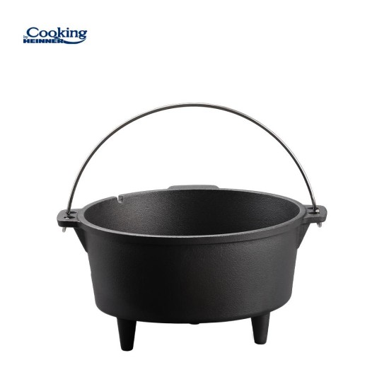 Ceaun fonta pura cu capac Cooking by Heinner Nature, 37 x 18 cm, 12 L