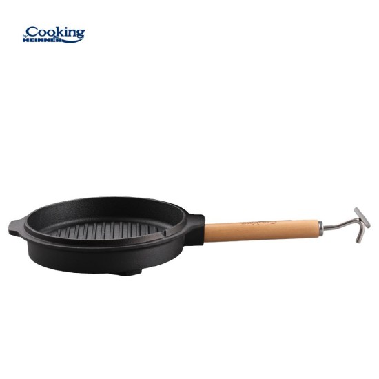 Ceaun fonta pura cu capac Cooking by Heinner Nature, 37 x 18 cm, 12 L