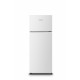 Frigider cu doua usi Heinner HF-HS205E++, 206 l, Clasa E, lumina LED, 3 rafturi de sticla, H 143.4 cm, Alb