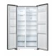 Side by side Heinner HSBS-HS519NFBKE++, 519 l, Full No Frost, Clasa E, Display touch, Alarma usa deschisa, H 1786 cm, Negru