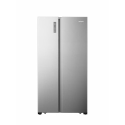 Side by side Heinner HSBS-HS519NFXE++, 519 l, Full No Frost, Clasa E, Display touch, Alarma usa deschisa, H 1786 cm, Inox