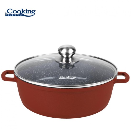 Cratita cu capac Cooking by Heinner Calabria, aluminiu, 24X6.5cm, 2.6L