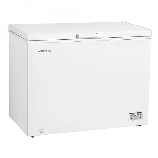 Lada Frigorifica Albatros LA389E, 371 L, H 85 cm, Dubla functionalitate(frigider/congelator), Fast Freeze, Termostat reglabil, Clasa energetica E, Alb