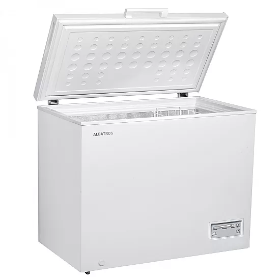 Lada Frigorifica Albatros LA389E, 371 L, H 85 cm, Dubla functionalitate(frigider/congelator), Fast Freeze, Termostat reglabil, Clasa energetica E, Alb