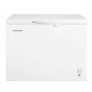 Lada frigorifica HEINNER HCF-M293INVCE++, 293 L, Clasa E, Convertibila(Frigider/Congelator), Compresor inverter, Control mecanic, Termostat ajustabil, Luminare LED, Maner extern cu incuietoare, 2 cosuri, Rezistenta la frig, Alb