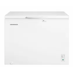 Lada frigorifica HEINNER HCF-M293INVCE++, 293 L, Clasa E, Convertibila(Frigider/Congelator), Compresor inverter, Control mecanic, Termostat ajustabil, Luminare LED, Maner extern cu incuietoare, 2 cosuri, Rezistenta la frig, Alb
