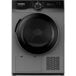 Uscator de rufe Heinner HHPD-M8K3SA++, Pompa de caldura, 8 kg, 14 programe, Clasa A++, Display LED, Functie Start intarziat, Functie Anti-Sifonare, Iluminare cuva, Argintiu