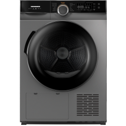 Uscator de rufe Heinner HHPD-M9K3SA+++, Pompa de caldura, 9 kg, Inverter, 14 programe, Clasa A+++, Control touch, Functie Anti-Sifonare, Program Sterilizare, Iluminare cuva, Argintiu
