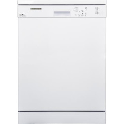 Masina de spalat vase Heinner HDW-FS6006WE++, 12 Seturi, 6 programe, Clasa E, Half load, Aquastop, 60 cm, Alb