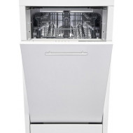 Masina de spalat vase incorporabila Heinner HDW-BI4505IE++, 10 Seturi, 5 programe, Clasa E, Half load, Aquastop, 45 cm