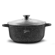 Oala cu capac din aluminiu turnat Samus, 26x12 cm, 5.5L , TOL26-OC, Toledo Line