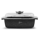 Tava inalta cu capac din aluminiu turnat Samus, 32x22x10.5 cm, 5.5l - TOL323-RC, TOLEDO LINE