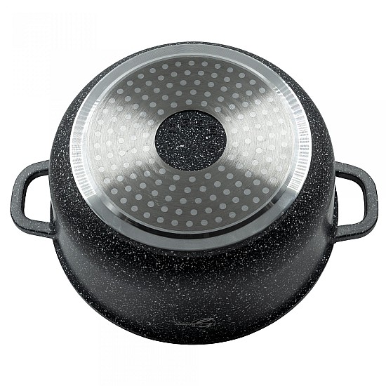 Oala inalta cu capac din aluminiu turnat Samus, 24x16.5 cm, 6.2L - TOL242-OIC, Toledo Line