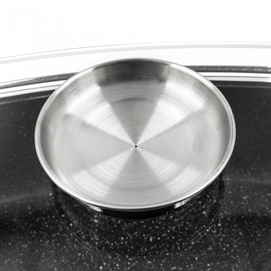 Tava inalta cu capac din aluminiu turnat Samus, 32x22x10.5 cm, 5.5l - TOL323-RC, TOLEDO LINE