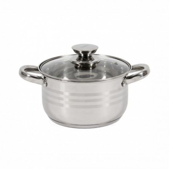 Oala cu capac Cooking by Heinner Myra, inox, inductie, 18 x 10.5 cm, 2.5 L