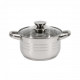 Oala cu capac Cooking by Heinner Myra, inox, inductie, 18 x 10.5 cm, 2.5 L