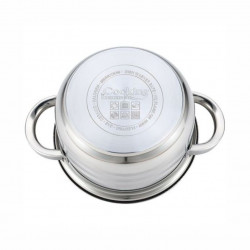 Oala inox cu capac Cooking by Heinner Myra 28x15.5 cm
