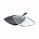 Tigaie grill din aluminium cu capac Dark Line 28 x 4.5 cm