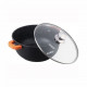 Semioala din aluminiu turnat si capac Dark Line 28x12.5 cm