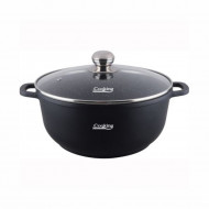 Semioala din aluminiu turnat si capac Dark Line 28x12.5 cm