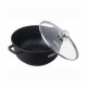 Semioala din aluminiu turnat si capac Dark Line 36x16 cm