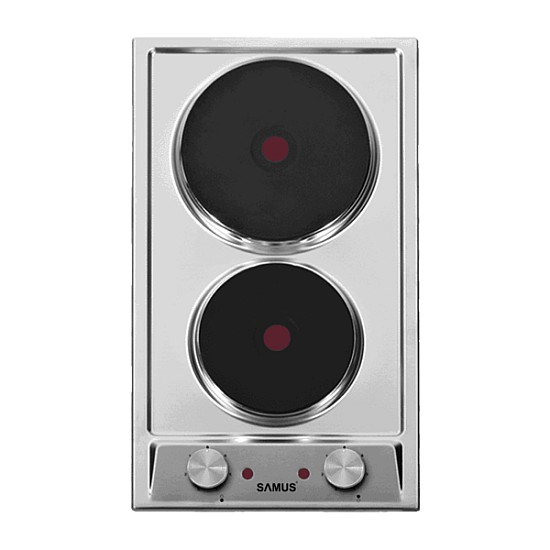 Plita incorporabila Samus PSE-32SX, 2 arzatoare electrice, Inox